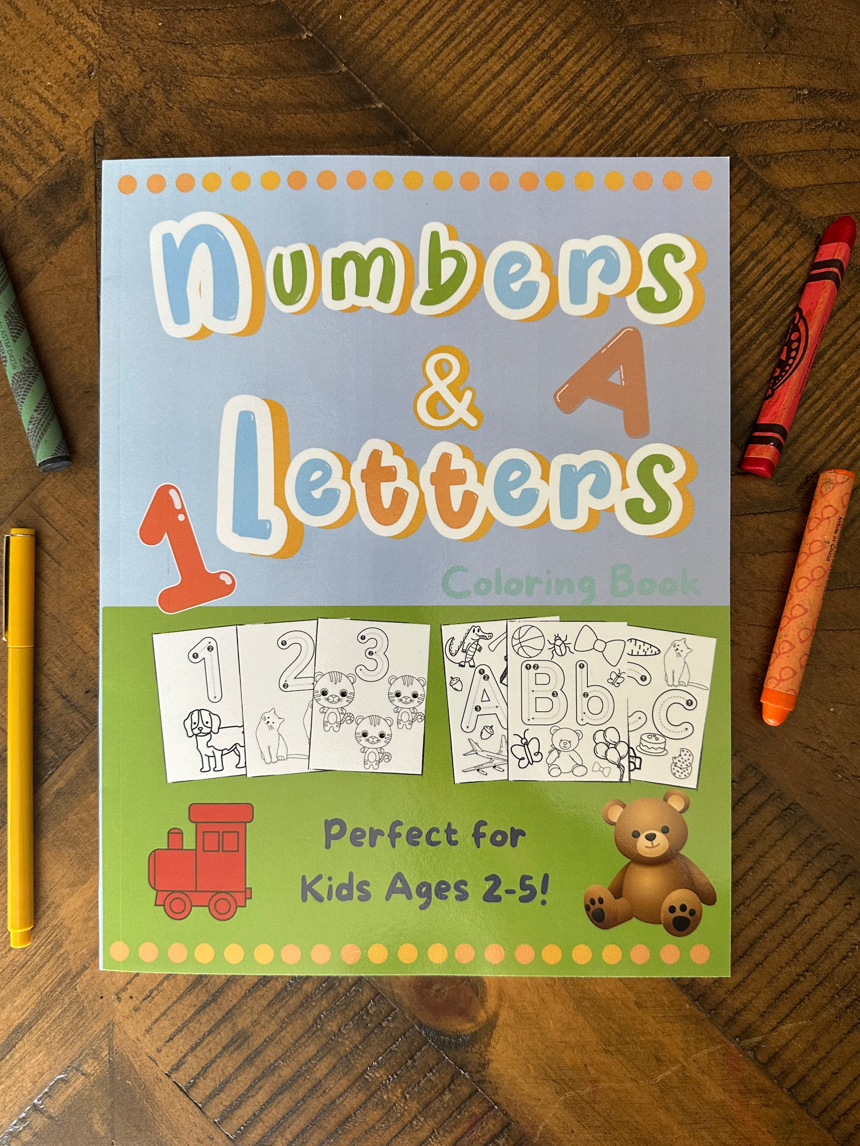 Children’s ABC/123 Activity Coloring Book