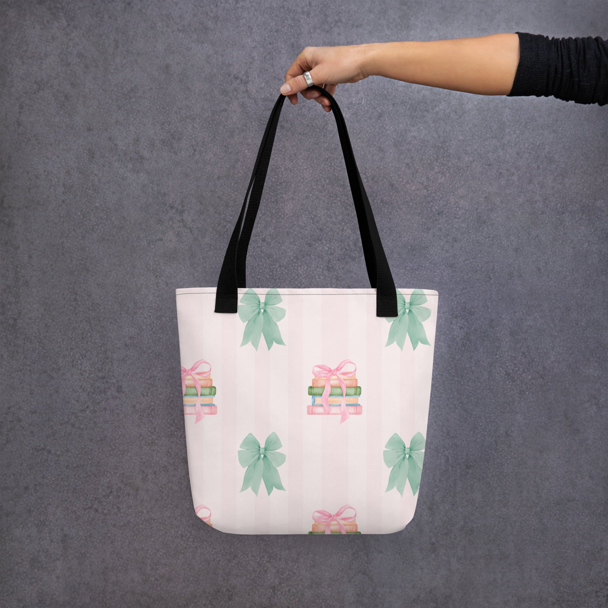 Books and Bows Tote bag