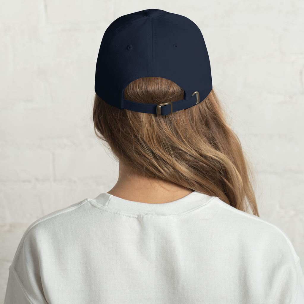 BOOKTROVERT Dad hat - Navy/Pink