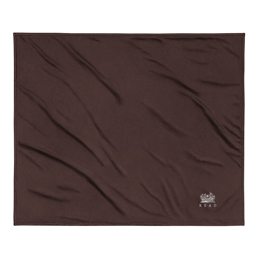 Floral READ Sherpa Blanket